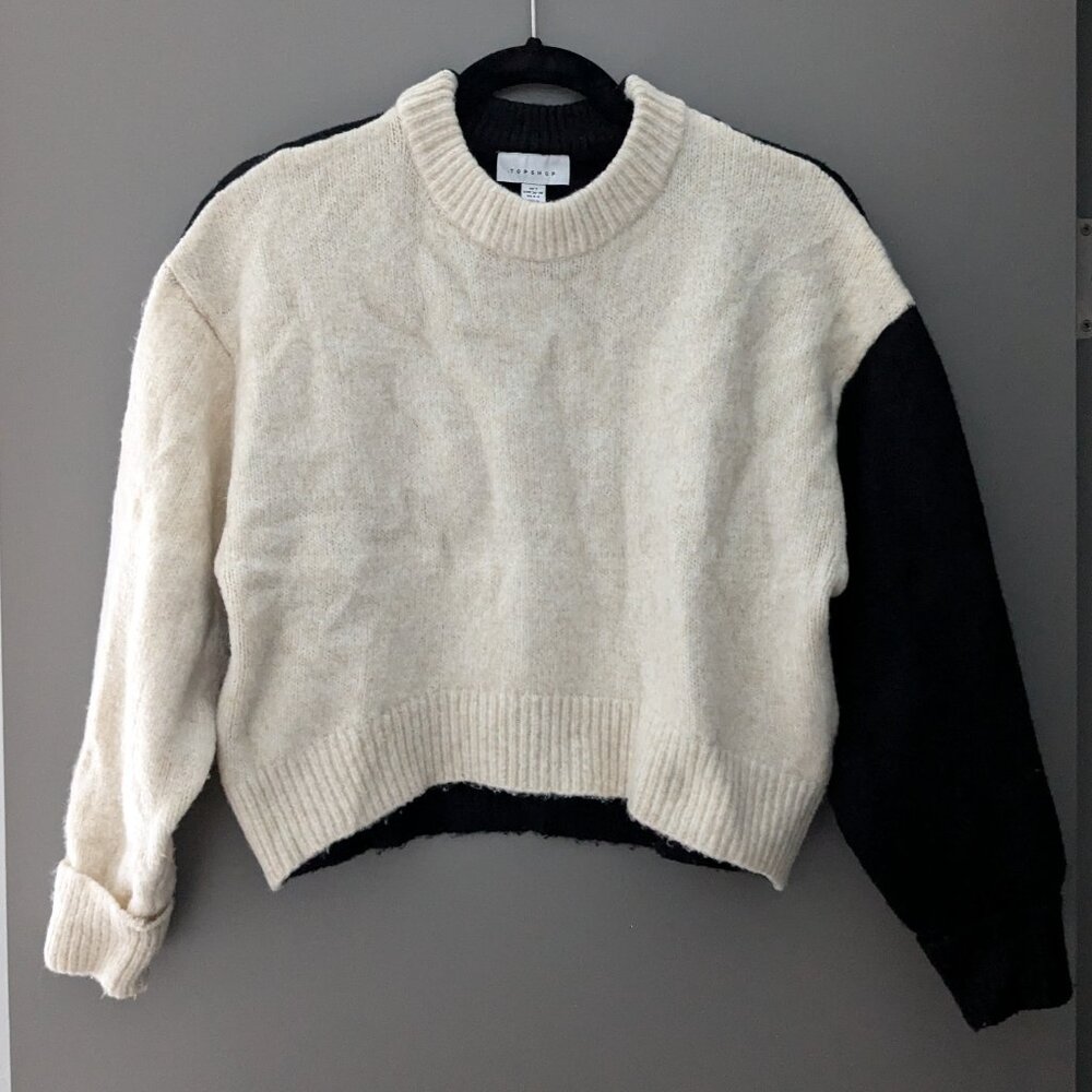 Topshop Colorblock Knit Sweater